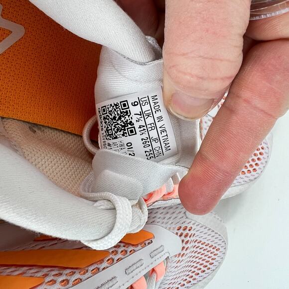 adidas 4DFWD Pulse GX2984 Sneakers Women's 9 White Flash Orange Running Shoes - Picture 12 of 12